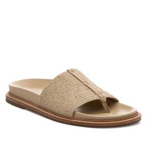 J/Slides | Raffina Natural Stretch Raffia Slide Sandal, Size 9.5
